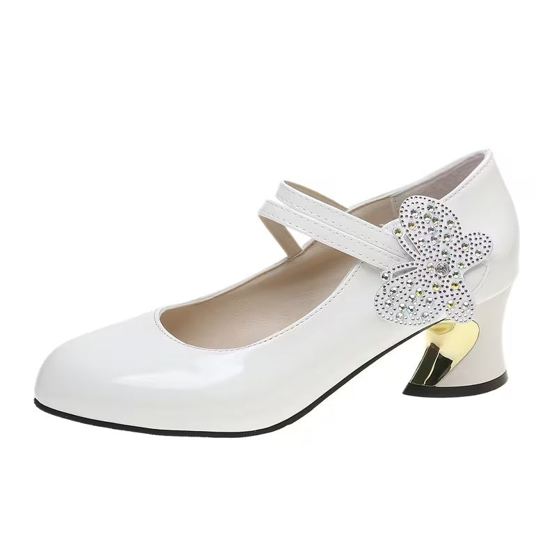 Desiree l Women's Chunky Round Toe Mary Jane Shoes