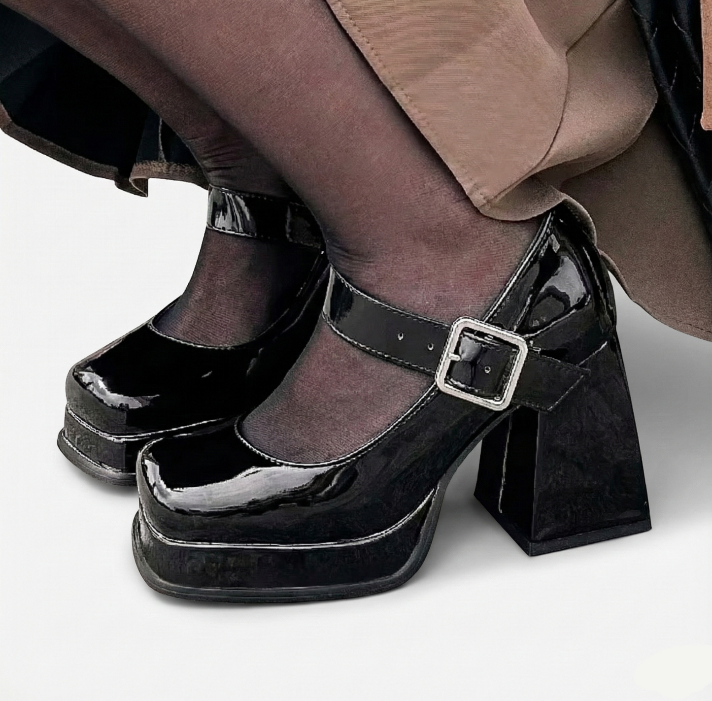 Platform Mary Jane Shoes