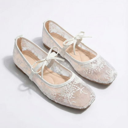 Mary Jane Lace Ballet Shoes for Women