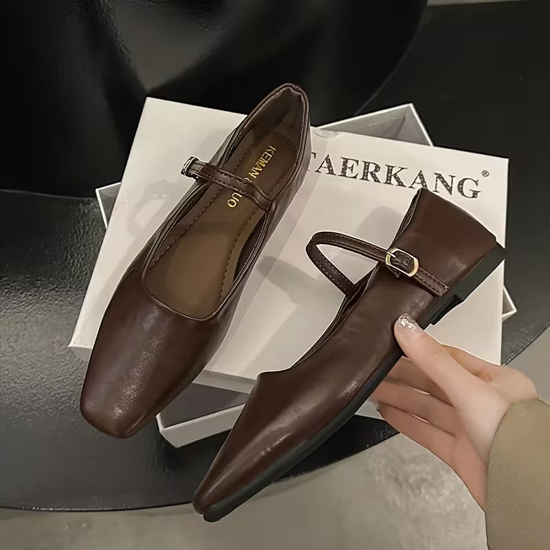 Cindy l Women Mary Jane Round Toe Shoes